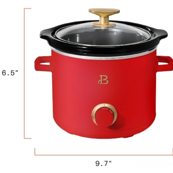 💕 2025 Beautiful Red 2 Qt Slow Cooker - Picture 3 of 3